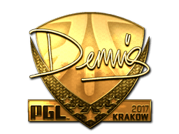 Samolepka (dennis zlatá Krakow 2017)