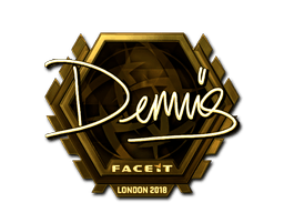 Samolepka (dennis zlatá London 2018)
