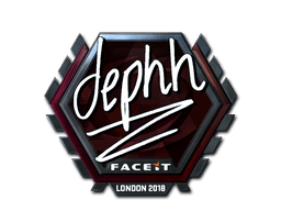 Klistermærke (dephh folie London 2018)