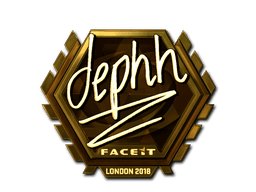 Samolepka (dephh zlatá London 2018)