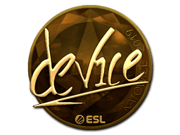 Aufkleber (device Gold Kattowitz 2019)