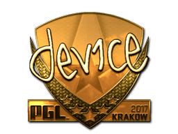 Aufkleber (device Gold Krakau 2017)