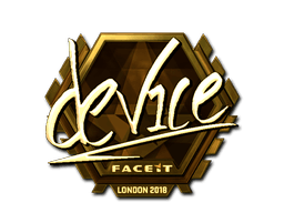 Aufkleber (device Gold London 2018)