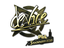 Aufkleber (device Gold Stockholm 2021)