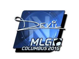 Samolepka (DEVIL speciální MLG Columbus 2016)