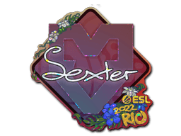 Klistermærke (dexter glitter Rio 2022)