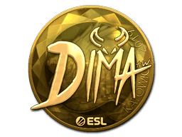 สติกเกอร์ (Dima ทอง Katowice 2019)