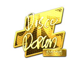 Samolepka (disco doplan zlatá Atlanta 2017)