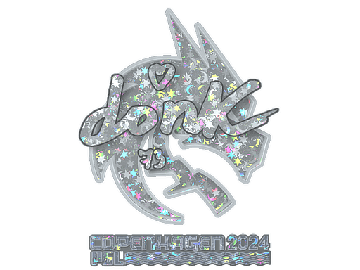 Klistermærke (donk glitter Copenhagen 2024)