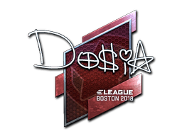 Klistermærke (Dosia folie Boston 2018)