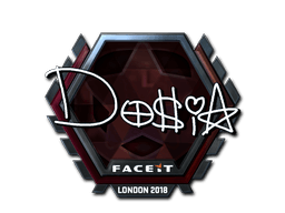 Klistermærke (Dosia folie London 2018)