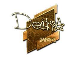 Samolepka (Dosia zlatá Boston 2018)