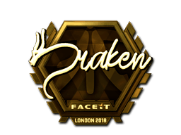 Samolepka (draken zlatá London 2018)