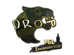 Aufkleber (drop Gold Stockholm 2021)