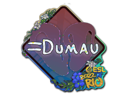 Klistermærke (dumau glitter Rio 2022)