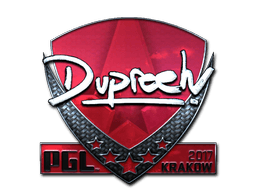Klistermærke (dupreeh folie Krakow 2017)