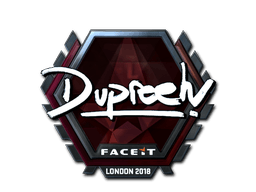 Klistermærke (dupreeh folie London 2018)
