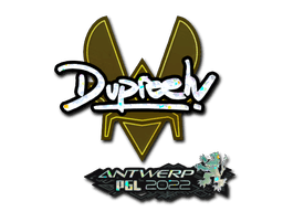 Klistermærke (dupreeh glitter Antwerp 2022)