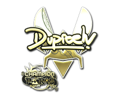 Samolepka (dupreeh šampion, zlatá BLAST.tv Paris 2023)