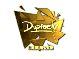 Samolepka (dupreeh zlatá ESL Cologne 2016)
