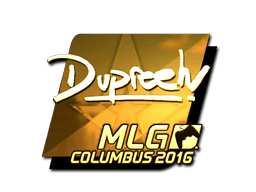 Samolepka (dupreeh zlatá MLG Columbus 2016)
