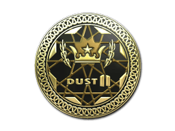 Samolepka (Dust II zlatá)