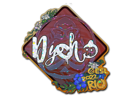 Klistermærke (Dycha glitter Rio 2022)