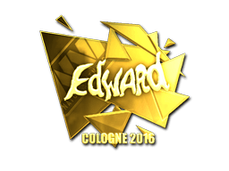 Samolepka (Edward zlatá ESL Cologne 2016)
