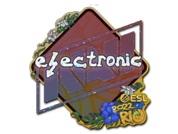 Adesivo (electronic Glitter Rio 2022)