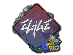 Klistermærke (EliGE glitter Rio 2022)