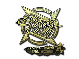 Samolepka (es3tag zlatá PGL Antwerp 2022)