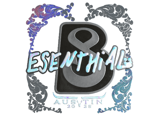 Samolepka (esenthial holografická BLAST.tv Austin 2025)