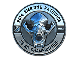 Klistermærke (ESL Skull folie Katowice 2014)