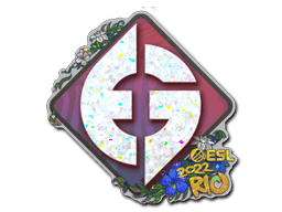 Klistermærke (Evil Geniuses glitter Rio 2022)