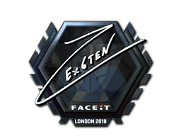 Klistermærke (Ex6TenZ folie London 2018)