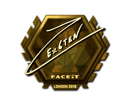 Samolepka (Ex6TenZ zlatá London 2018)