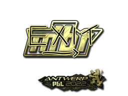 Samolepka (exit zlatá PGL Antwerp 2022)