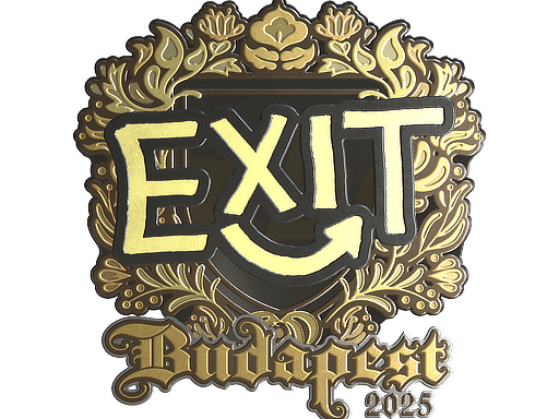 Samolepka (exit zlatá StarLadder Budapest 2025)