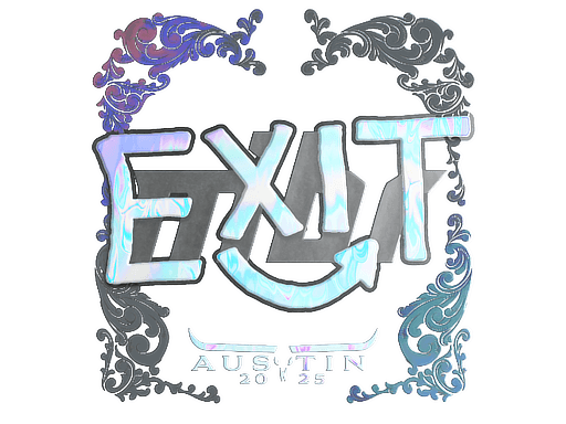 Samolepka (exit holografická BLAST.tv Austin 2025)