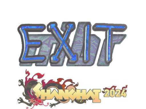 Samolepka (exit holografická Perfect World Shanghai 2024)