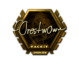 Samolepka (f0rest zlatá London 2018)