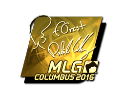 Samolepka (f0rest zlatá MLG Columbus 2016)