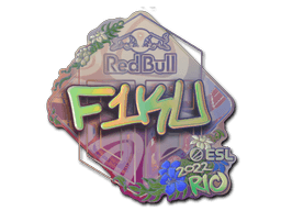Klistermærke (F1KU holo Rio 2022)