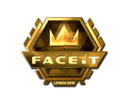 Klistermærke (FACEIT guld London 2018)