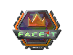 Klistermærke (FACEIT holo London 2018)