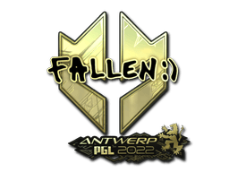 Samolepka (FalleN zlatá PGL Antwerp 2022)