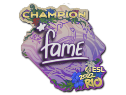 Samolepka (fame šampion IEM Rio 2022)
