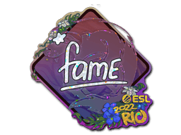 Klistermærke (fame glitter Rio 2022)