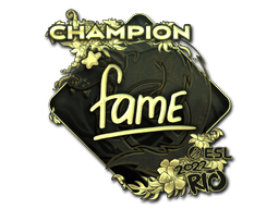 Samolepka (fame šampion, zlatá IEM Rio 2022)