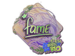 Klistermærke (fame holo Rio 2022)